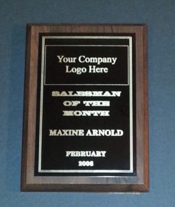 5 X 7 Employee recognition plaques.